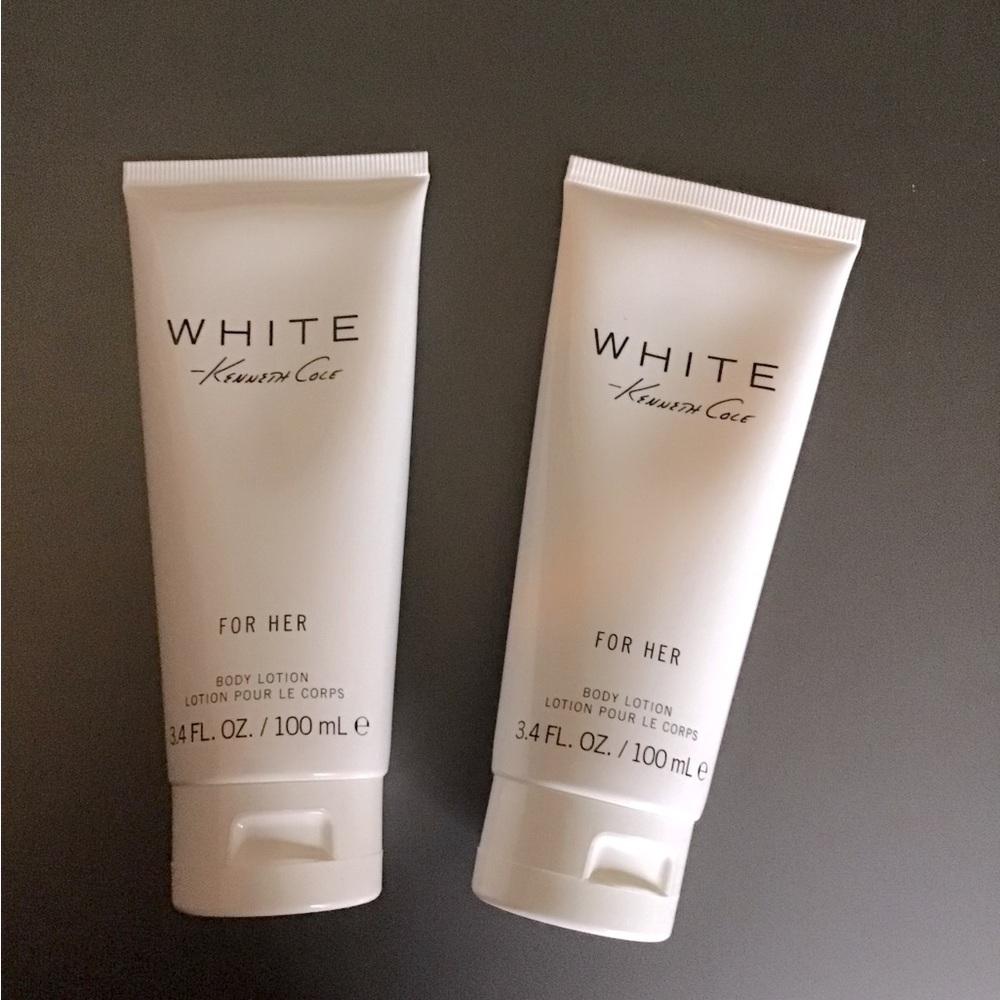 Set of 2 Kenneth Cole WHITE for her Body Lotion